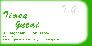 timea gutai business card