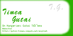 timea gutai business card